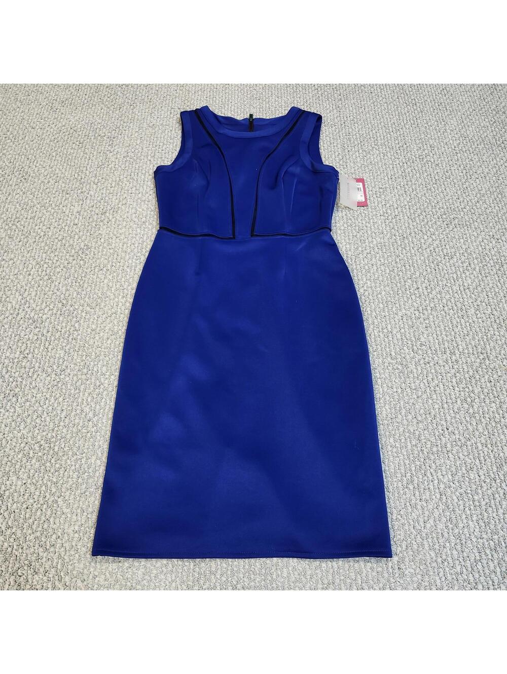 Vince Camuto Royal Blue Sleeveless Sheath Dress Size 6 NWT
